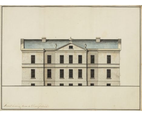 Ireland.- Turner (John) [Plans for a House at Finnebrogue Downpatrick], 8 watercolour drawings (4 colour), each signed John T