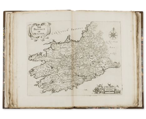 Ireland.- Petty (William) Hiberniae Delineatio..., first edition of the first atlas of Ireland, engraved portrait frontispiec