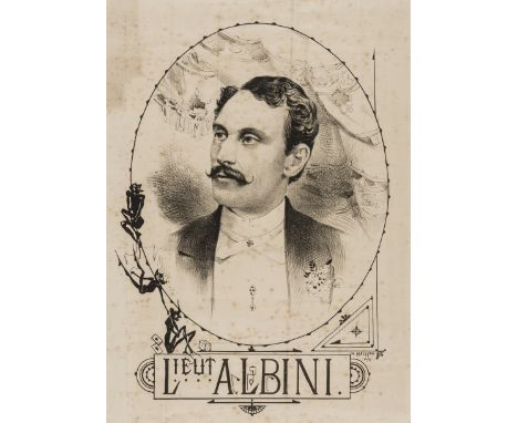 Conjuring Posters.- Albini (Lieutenant, 1851-1930) Broadside: Engagements Fulfilled, 1881 to 1883, advertisement for the Brit