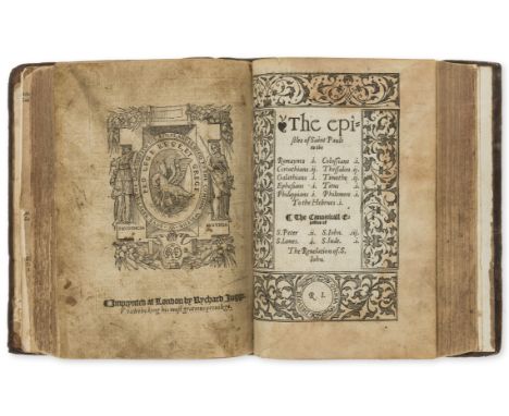 Tyndale's Bible.- Bible, English. [The newe Testament of our Sauiour Jesu Christe], The Leicester Harmsworth copy, [Tyndale's