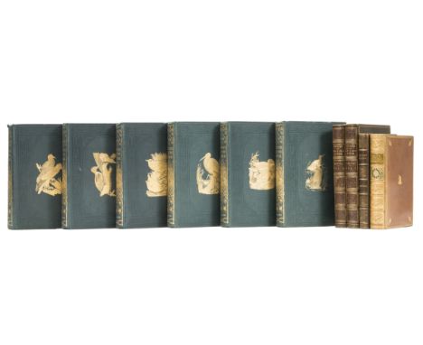 Morris (Rev. Francis Orpen) A History of British Birds, 6 vol. second edition, 365 wood-engraved plates finished by hand, ori
