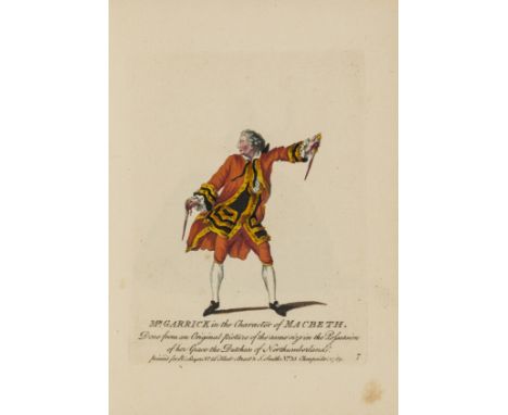 Theatre and David Garrick.- Sayer (Robert) and John Smith of Cheapside. Dramatic characters, or different portraits of the En