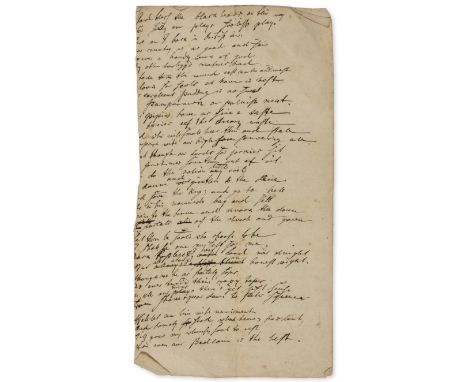 Seume (Johann Gottfried, author and poet, Beethoven admired his work, 1763-1810) Working manuscript of poetry, ?autograph man