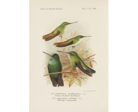 Chubb (Charles) The Birds of British Guiana, 2 vol., first edition, number 109 of 250 copies, portrait, 20 coloured plates af