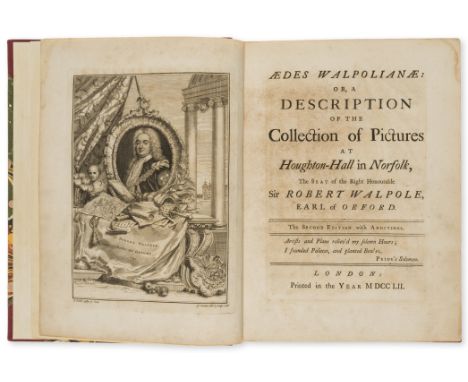 [Walpole (Horace)] Aedes Walpolianae: or, a Description of the Collection of Pictures at Houghton-Hall in Norfolk..., second 