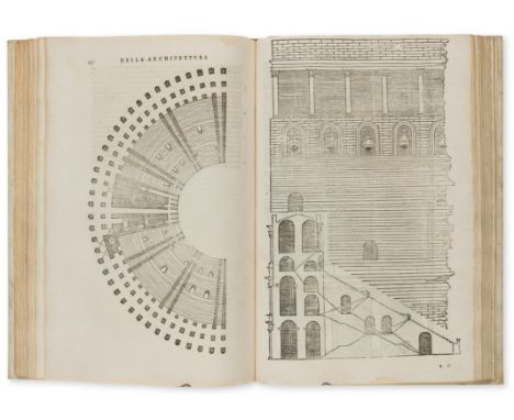 Alberti (Leon Battista) L'Architettura [and La Pittura], translated and edited by Cosimo Bartoli, 2 parts in 1, collation: a-