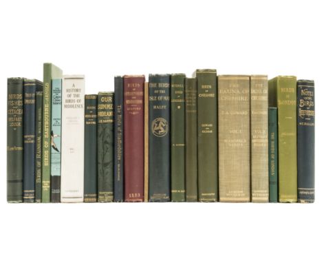 Ralfe (P.G.) The Birds of the Isle of Man, 2 vol. including supplement, pictorial title, plates, ink ownership inscription, b