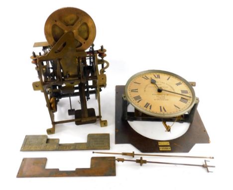 A movement for a Gledhill-Brook time recorder, (AF), and a dial for a Gledhill-Brook time recorder. (AF). (2)