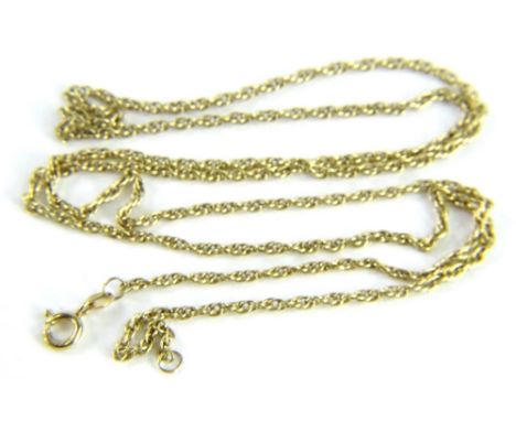 A byzantine neck chain, with clip clap, 72cm long, 8g all in. 
