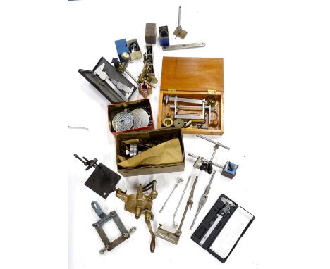 A quantity of clock makers tools.
