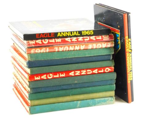 Various vintage child's annuals, Eagle Annual 1983, 1965, various other Eagle Annuals. (a quantity) 