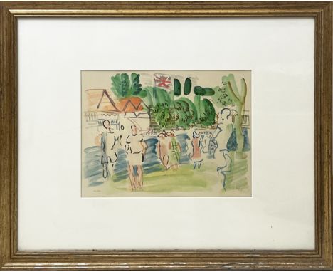 RAOUL DUFY (1877-1953), 'Henley 1929', lithograph, pencil, signed and numbered 655/1000, 27cm x 37cm, framed. 