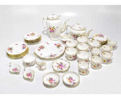 ROYAL CROWN DERBY; a thirty-seven piece part tea and dinner service decorated in Derby Posies pattern.Additional InformationT