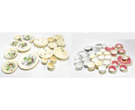 A collection of part tea and dinner services to include Royal Doulton, Kirkwood, T.Goode &amp; Co of London example, etc (95)
