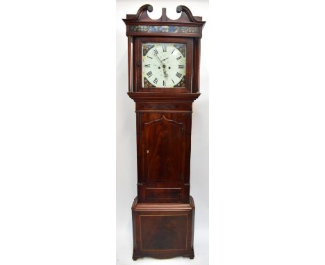 WIGNALL OF ORMSKIRK; an early 19th century mahogany cased eight day longcase clock, the painted face set with Roman numerals 