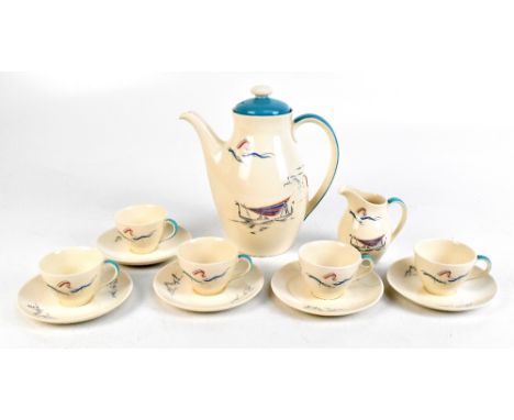 ROYAL DOULTON; a twelve piece part tea service decorated in the 'Venetian Scenes' pattern.Additional InformationMinimal wear 