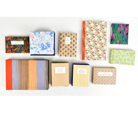 FLEECE PRESS; A collection of ten limited edition miniature books comprising, ROGERSON (I), VIVIEN GRIBBLE, twenty wood engra