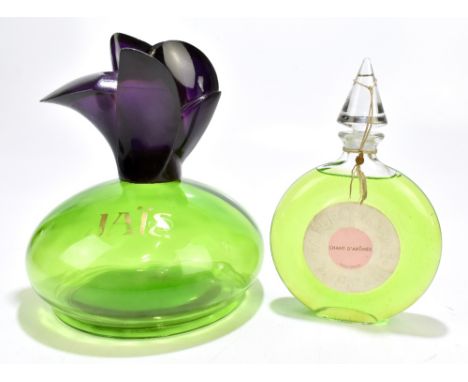GUERLAIN CHANTE D'ARÔMES PARIS; a large vintage display dummy perfume factice, circa 1960s, with original roped stopper in pl
