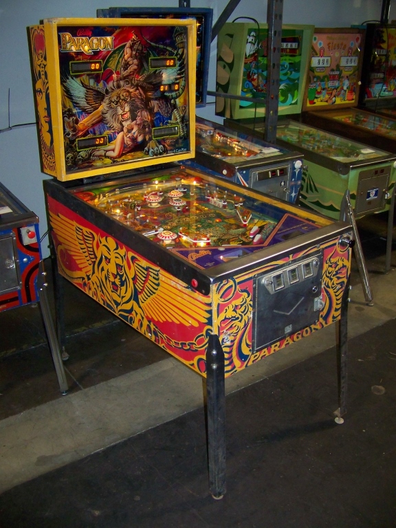 PARAGON PINBALL MACHINE CLASSIC BALLY WIDE BODY Item is in used ...