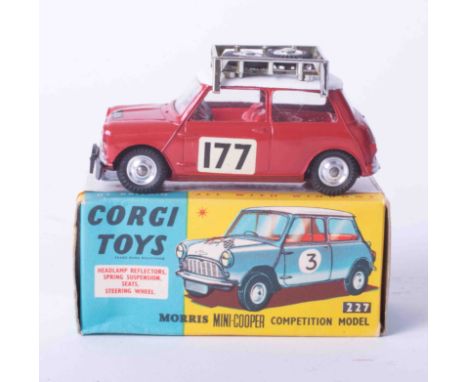 Corgi Toys 339 Mini Cooper competition model, boxed.