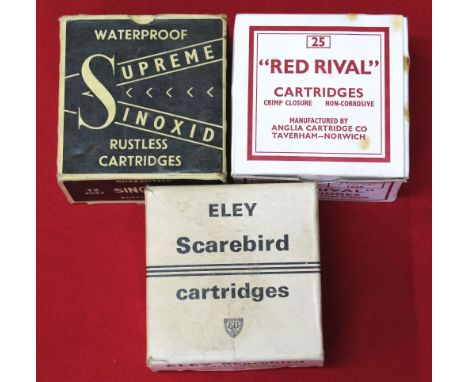 Three boxes of 'collectors cartridges', this item can only be purchased by someone with a current valid shotgun certificate o