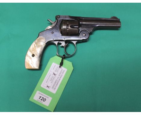 A Smith & Wesson double action first model revolver in .44 Russian cal, S/No.22900 circa late 1880's, first produced 1881 unt