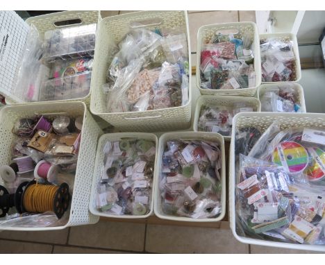 A large selection of jewellery items which enables someone to being making and selling their own designed jewellery, to inclu