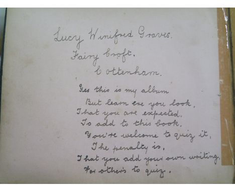 An interesting autograph sketch book 