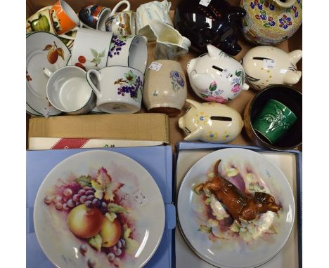 Ceramics - a Royal Worcester jug and sugar bowl; a Carter Stabler Adams Poole vase;  a Poole Aegean  planter;  a 1961 Rye pot