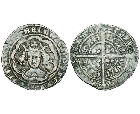 Edward III (1327-77), Fourth Coinage, Pre-Treaty Coinage (1351-61), groats (2), London, series C, m.m. cross 1, reads d g and