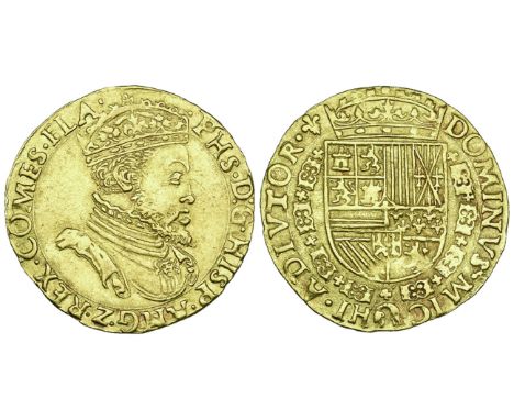 Filips II (1555-1598), First Coinage, gouden reaal, undated, with English title (1557-1560), · phs d:g · hisp ·ang · z ·rex ·