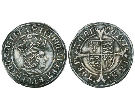 Henry VIII (1509-47), first coinage (1509-26), groat, Tournai, m.m. crowned T, 2.95g (Whitton -; N. -; S. 2317), light scuffs