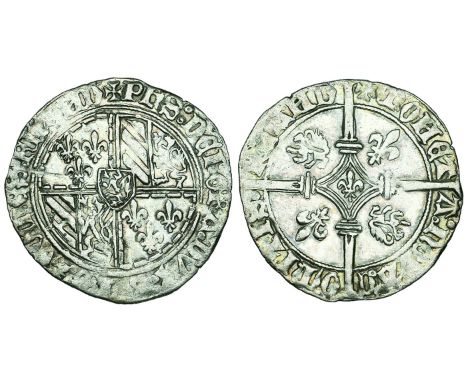 Filips de Goede (1419-1467), dubbele groten vierlander (2), undated, varieties with obv., margin reading bvrg :z: comes and b