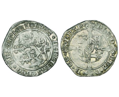 Revolt of Ghent (1488-1492), First Coinage, stuiver, 1488, + eqva libtertas deo grata 1488, lion rampant left, trefoil stops 
