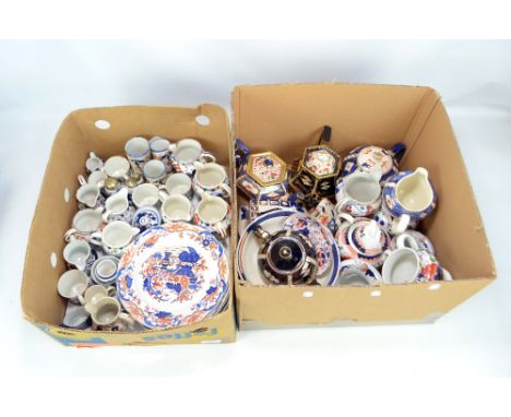 A quantity of predominantly 19th century ceramics to include a set of eight Copeland &amp; Garrett Late Spode Imari decorated