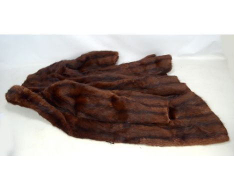 A vintage fur coat, length 96cm.