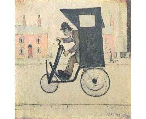 LAURENCE STEPHEN LOWRY RBA RA (1887-1976); a signed limited edition coloured print, 'The Contraption', signed in pencil lower