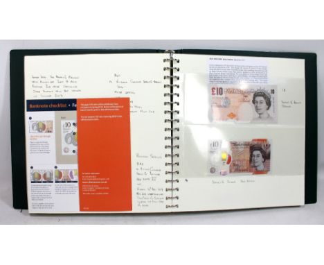 A good and complete collection of 1960 to present British uncirculated portrait bank notes covering every series and variatio