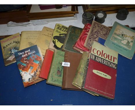 A tub of books to include two copes of Jerome K Jerome 'The Idle Thought's of An Idle Fellow, The History of Wales by B.B. Wo