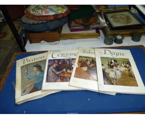 Four  Express Art Books including Cezanne, Toulouse-Lautrec , Degas and Picasso.