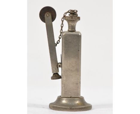 Trench art, a novelty table lighter, 9.5cm. 