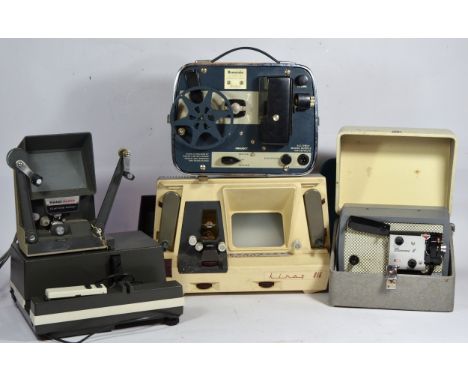 Nine viewers, film and slide projectors, to include a Kodak Brownie Eight-61, a Leitz Wetzlar Pradovit R 150, a Kodak Brownie