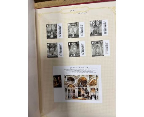 Modern postage stamps, unused album of mainly commemorative and presentation stamps including many first class, face value ar