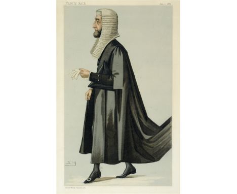 TWO VANITY FAIR PRINTS BY SPY  comprising 'The Speaker' (2 July 1887), and 'A Radical Lawyer' (6th March 1902); together with
