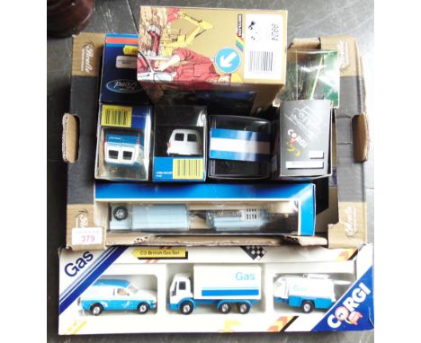 ASSORTED DIECAST MODEL VEHICLES OF 'GAS' INTEREST  by Corgi (8), Britains (1), and Oxford Diecast (1), each mint or near mint