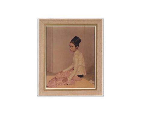 After Sir Gerald Kelly(1879-1972) Portrait of the Burmese Princess Saw Ohn Nyun,offset lithograph,59.5 x 46.5cms, framed.