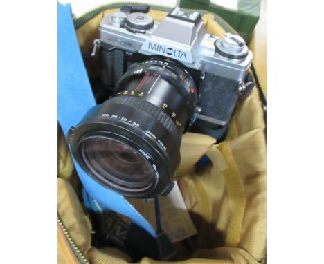 A cased Minolta camera&nbsp;