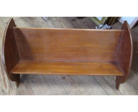 A mahogany book trough