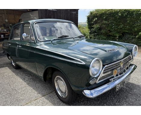 1964 Ford Cortina Super Mk IRegistration number BKU 380BChassis number Z84D173947Engine number 120E-6015Green with a two tone