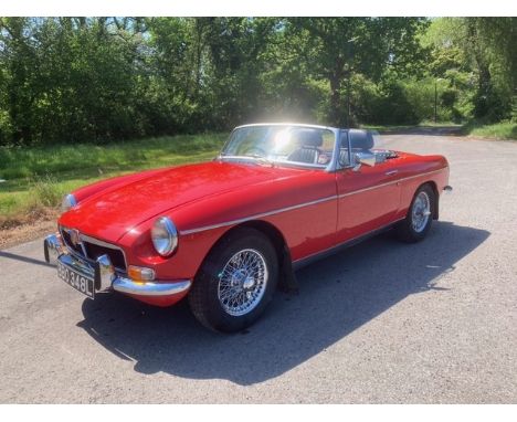 1972 MGB RoadsterRegistration number BBO 348LChassis number GHN5291209GEngine number TBAFlame red with a black leather interi